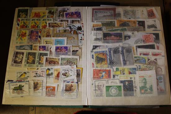 STAMPS, various (two small stock books)